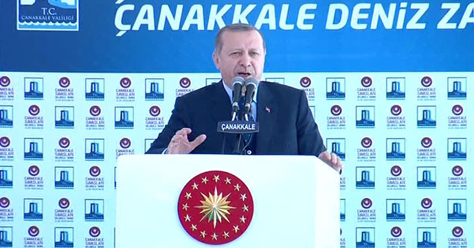 Erdoğan, Çanakkale'de konuştu