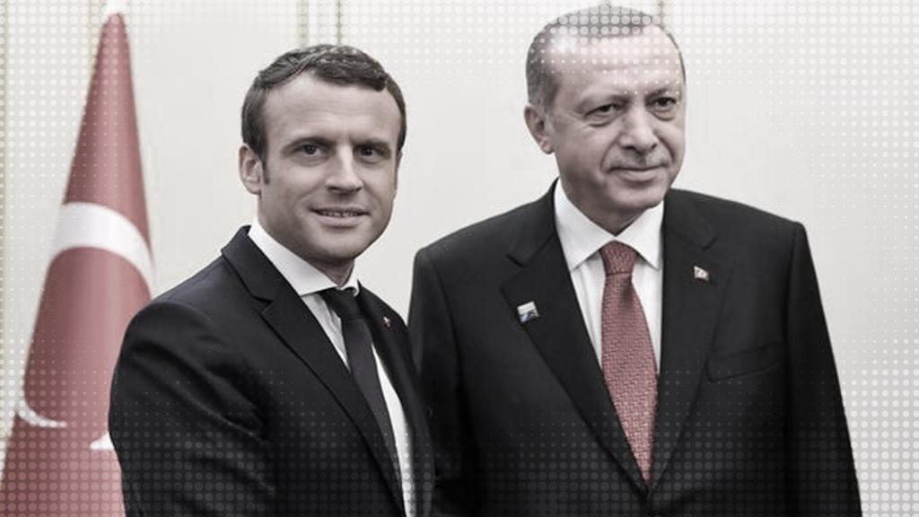 Erdoğan Macron'la görüştü