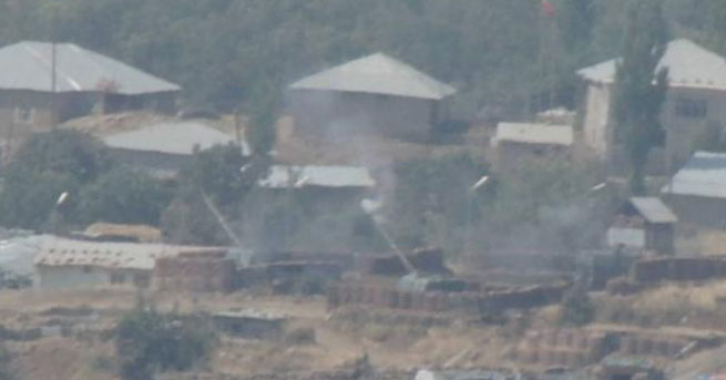 PKK hedefleri toplarla vuruldu!