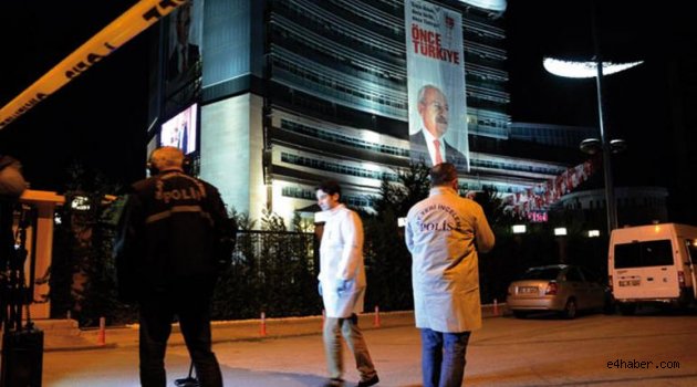 CHP Genel Merkezi önünde 5 el ateş açıldı