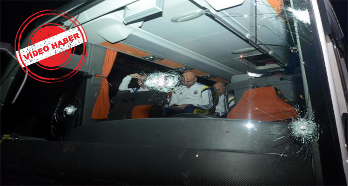 Fenerbahçe otobüsü saldırıya uğradı, şoför yaralandı
