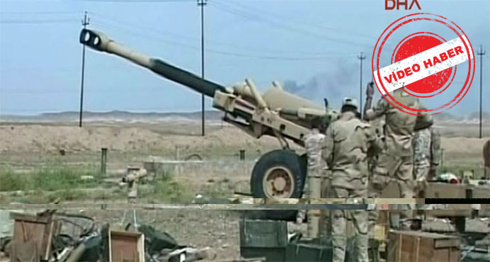 Irak ordusu, Selahattin'de IŞİD mevzilerini vuruyor...