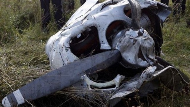 Kırım'da özel uçak düştü